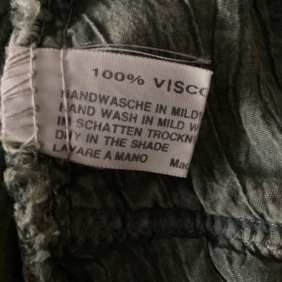 Vintage Don Vito Open Front Jacket Cardigan Green Ruffles Made in Italy Witchy - Picture 7 of 8